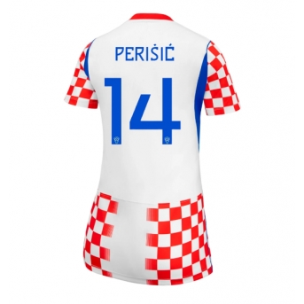 Billige Fotballdrakt Kroatia Ivan Perisic #14 Replika Hjemmedrakt Dame VM 2026 Kortermet